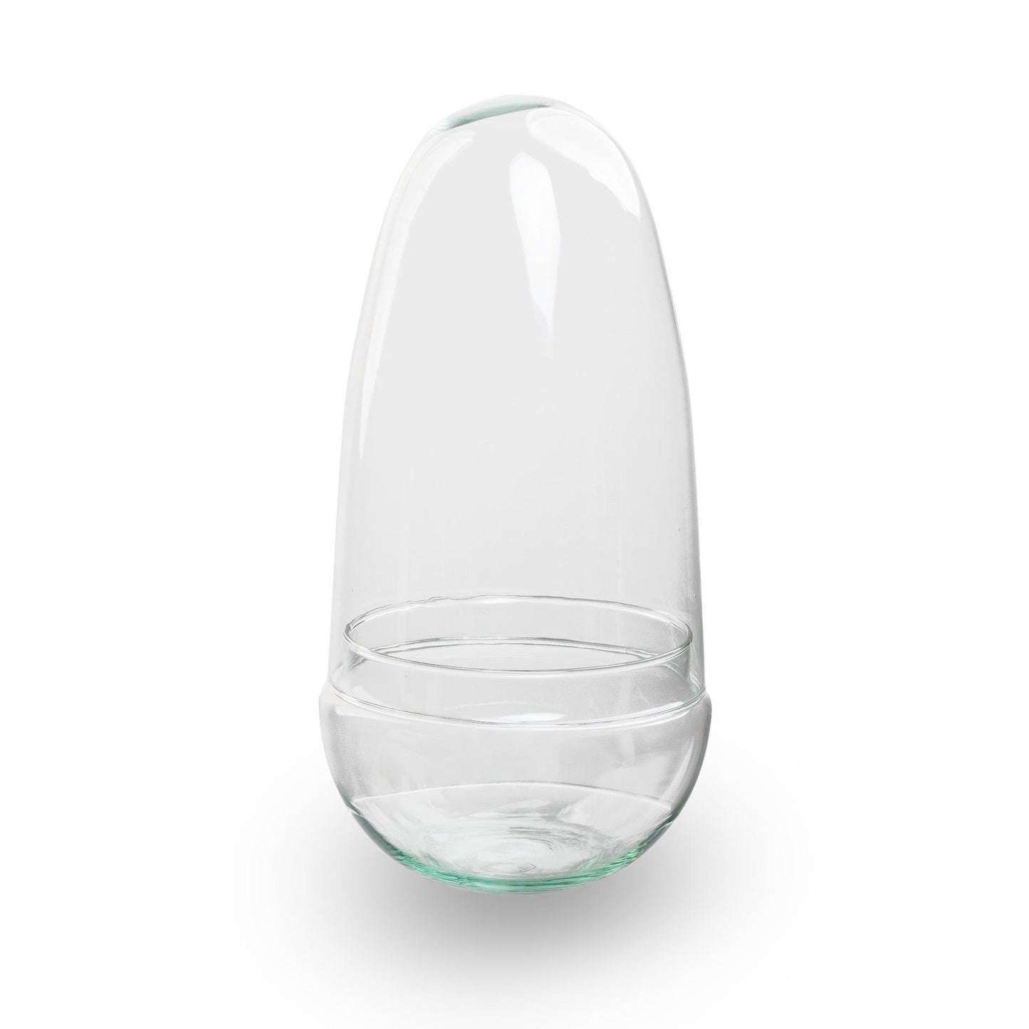 Gesloten terrarium - Bolglas - Stolp - Egg - Ei-vorm - ↑ 25 cm