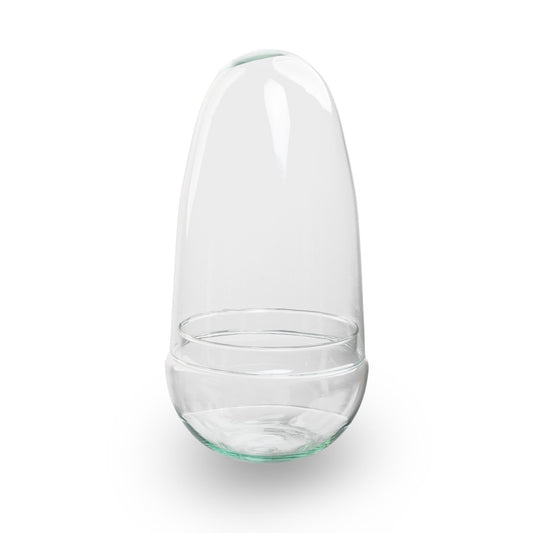 Gesloten terrarium - Bolglas - Stolp - Egg - Ei-vorm - ↑ 25 cm
