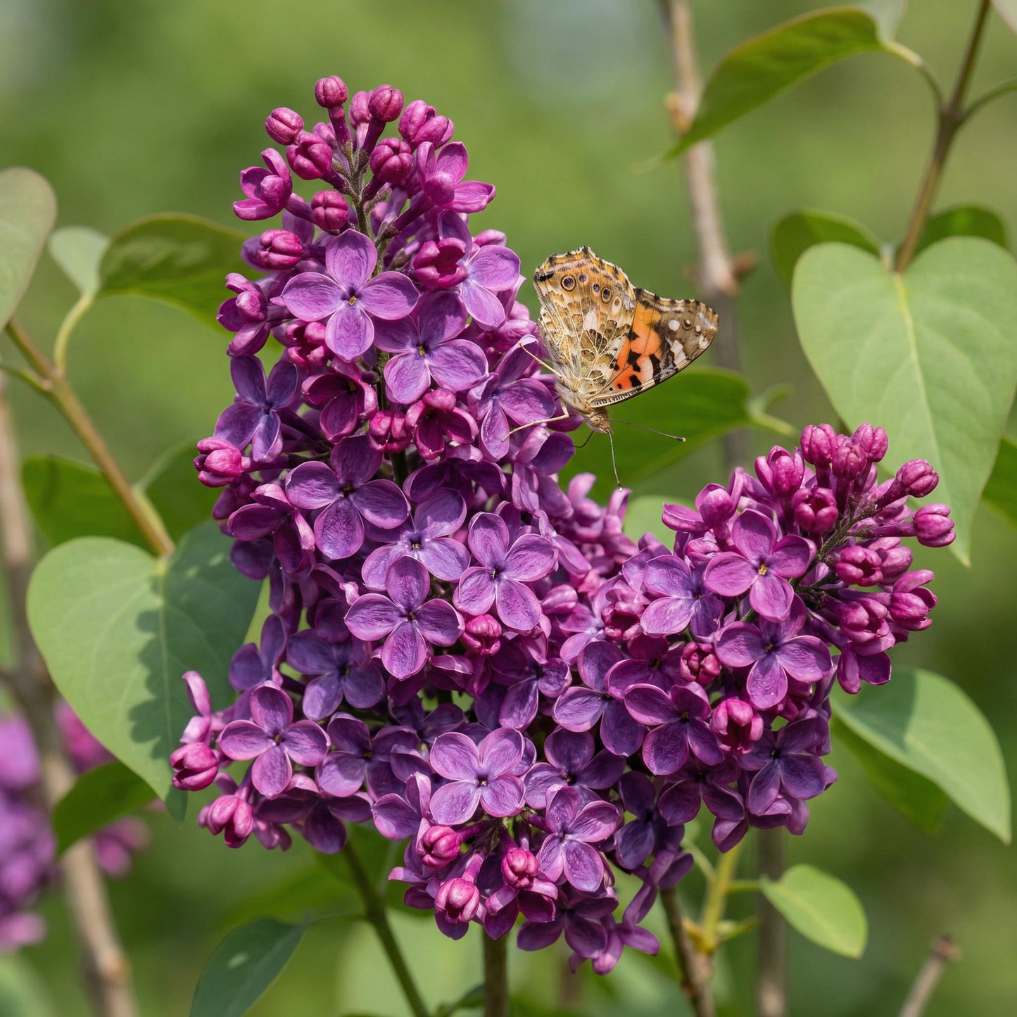 Green boutiQ - Tuinplant - Syringa vulgaris Ludwig Spath - Gewone Sering - Winterhard - Paars - 1 Plant - Pot 17cm - Hoogte 45cm