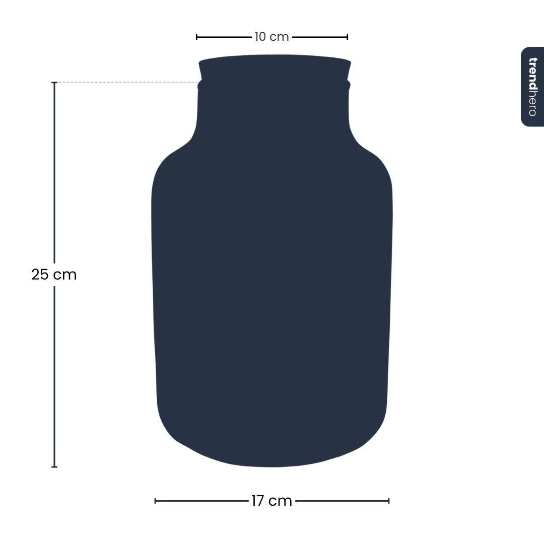 Terrarium fles met kurk - Little Milky met led kurk - Gesloten groot terrarium ↑ 24.5 cm